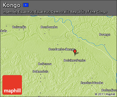 Physical 3D Map of Kongo