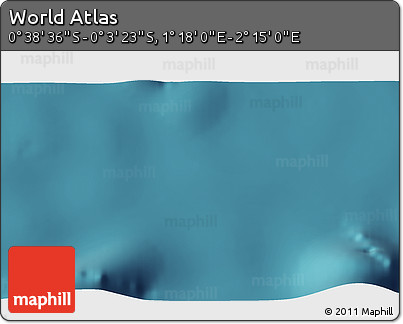 Satellite 3D Map of the Area around 0° 21' 0" S, 1° 46' 29" E