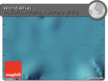Satellite Map of the Area around 0° 21' 0" S, 1° 46' 29" E