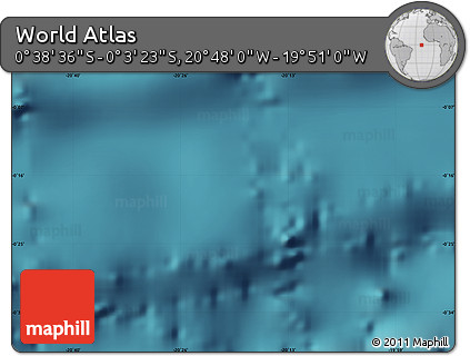 Satellite Map of the Area around 0° 21' 0" S, 20° 19' 30" W
