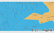 Political 3D Map of the area around 0° 21' 0" S, 23° 1' 29" E