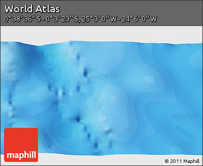 Political 3D Map of the Area around 0° 21' 0" S, 24° 34' 30" W
