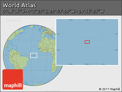 Savanna Style Location Map of the Area around 0° 21' 0" S, 25° 25' 29" W