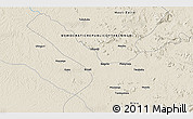 Shaded Relief 3D Map of the area around 0° 21' 0" S, 26° 25' 29" E