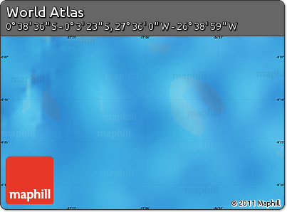 Physical Map of the Area around 0° 21' 0" S, 27° 7' 30" W