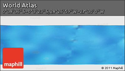 Physical Panoramic Map of the Area around 0° 21' 0" S, 27° 58' 30" W