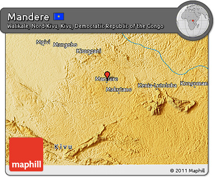 Physical 3D Map of Mandere