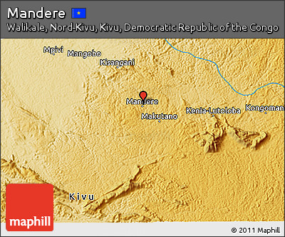 Physical 3D Map of Mandere