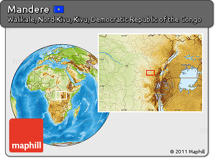 Physical Location Map of Mandere