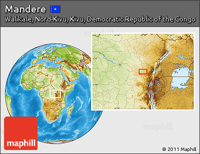 Physical Location Map of Mandere