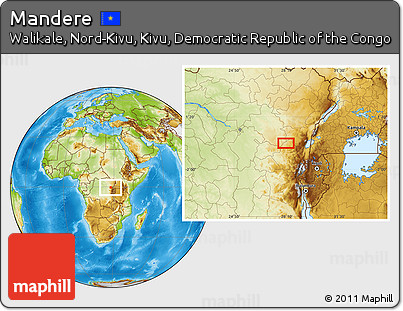 Physical Location Map of Mandere