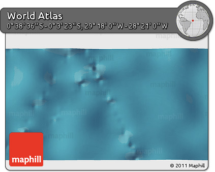 Satellite 3D Map of the Area around 0° 21' 0" S, 28° 49' 30" W