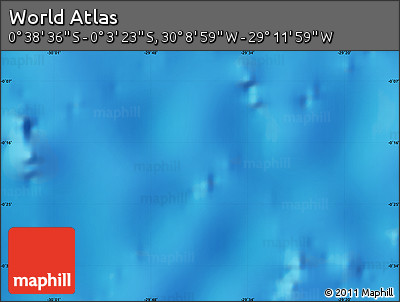 Physical Map of the Area around 0° 21' 0" S, 29° 40' 29" W