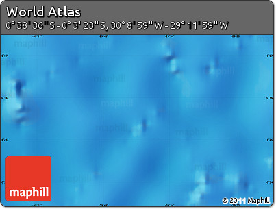 Physical Map of the Area around 0° 21' 0" S, 29° 40' 29" W
