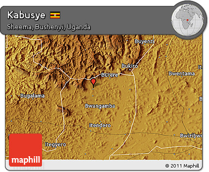 Physical 3D Map of Kabusye