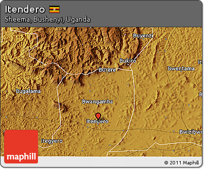 Physical 3D Map of Itendero