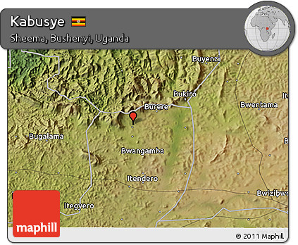 Satellite 3D Map of Kabusye