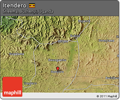 Satellite 3D Map of Itendero