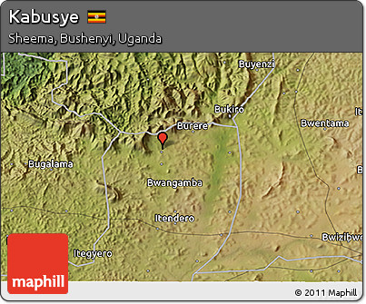 Satellite 3D Map of Kabusye