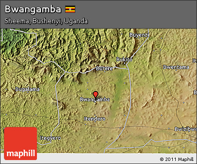 Satellite 3D Map of Bwangamba