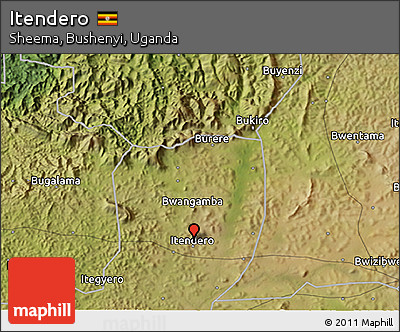 Satellite 3D Map of Itendero