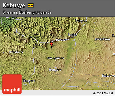 Satellite 3D Map of Kabusye
