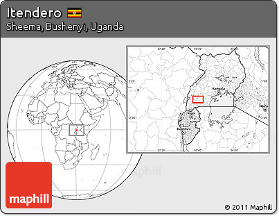 Blank Location Map of Itendero