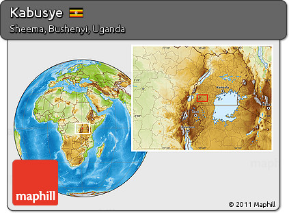 Physical Location Map of Kabusye