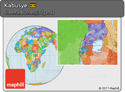 Political Location Map of Kabusye