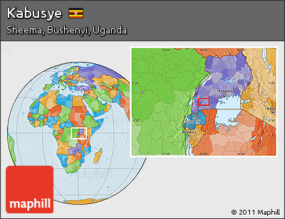 Political Location Map of Kabusye