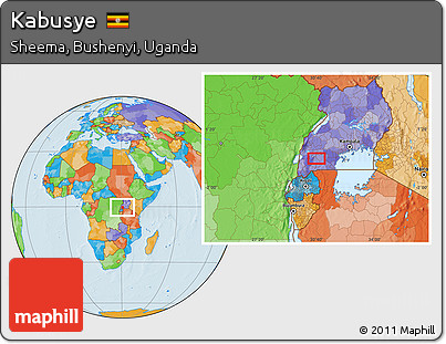 Political Location Map of Kabusye