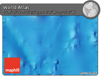 Physical Map of the Area around 0° 21' 0" S, 30° 31' 29" W
