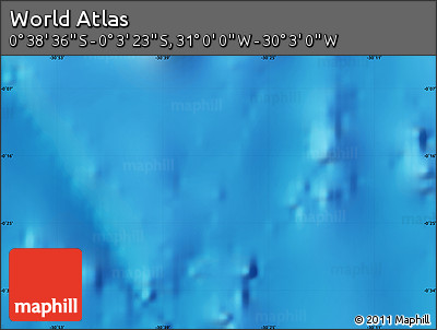 Physical Map of the Area around 0° 21' 0" S, 30° 31' 29" W
