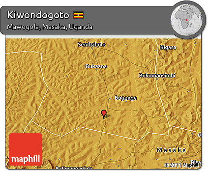 Physical 3D Map of Kiwondogoto