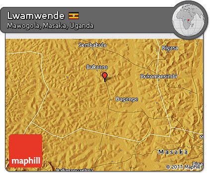Physical 3D Map of Lwamwende