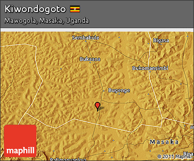 Physical 3D Map of Kiwondogoto