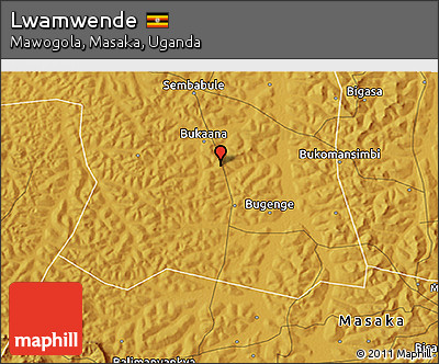 Physical 3D Map of Lwamwende