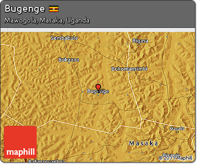 Physical 3D Map of Bugenge