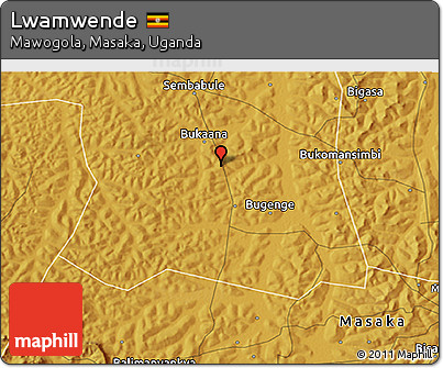 Physical 3D Map of Lwamwende