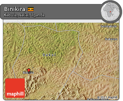 Satellite 3D Map of Binikira