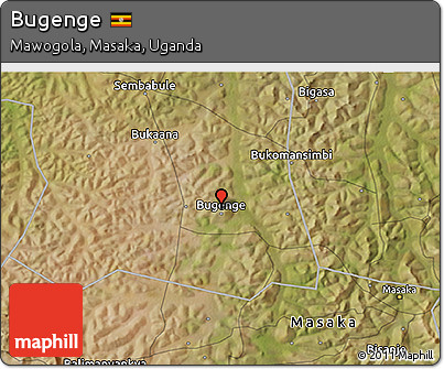 Satellite 3D Map of Bugenge