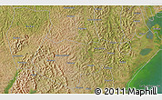 Satellite 3D Map of the area around 0° 21' 0" S, 31° 31' 29" E