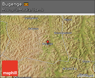 Satellite 3D Map of Bugenge