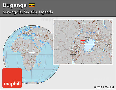 Gray Location Map of Bugenge