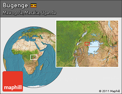 Satellite Location Map of Bugenge