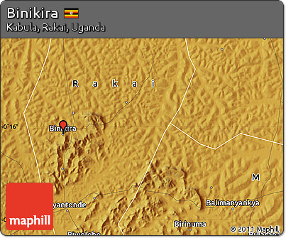 Physical Map of Binikira