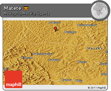 Physical Panoramic Map of Matete