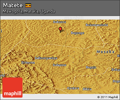 Physical Panoramic Map of Matete