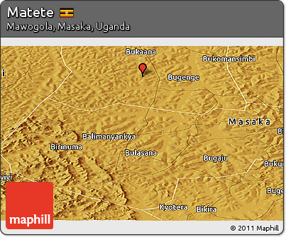 Physical Panoramic Map of Matete