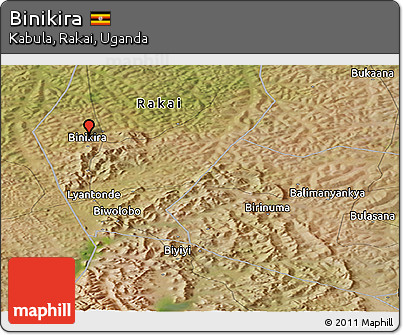 Satellite Panoramic Map of Binikira